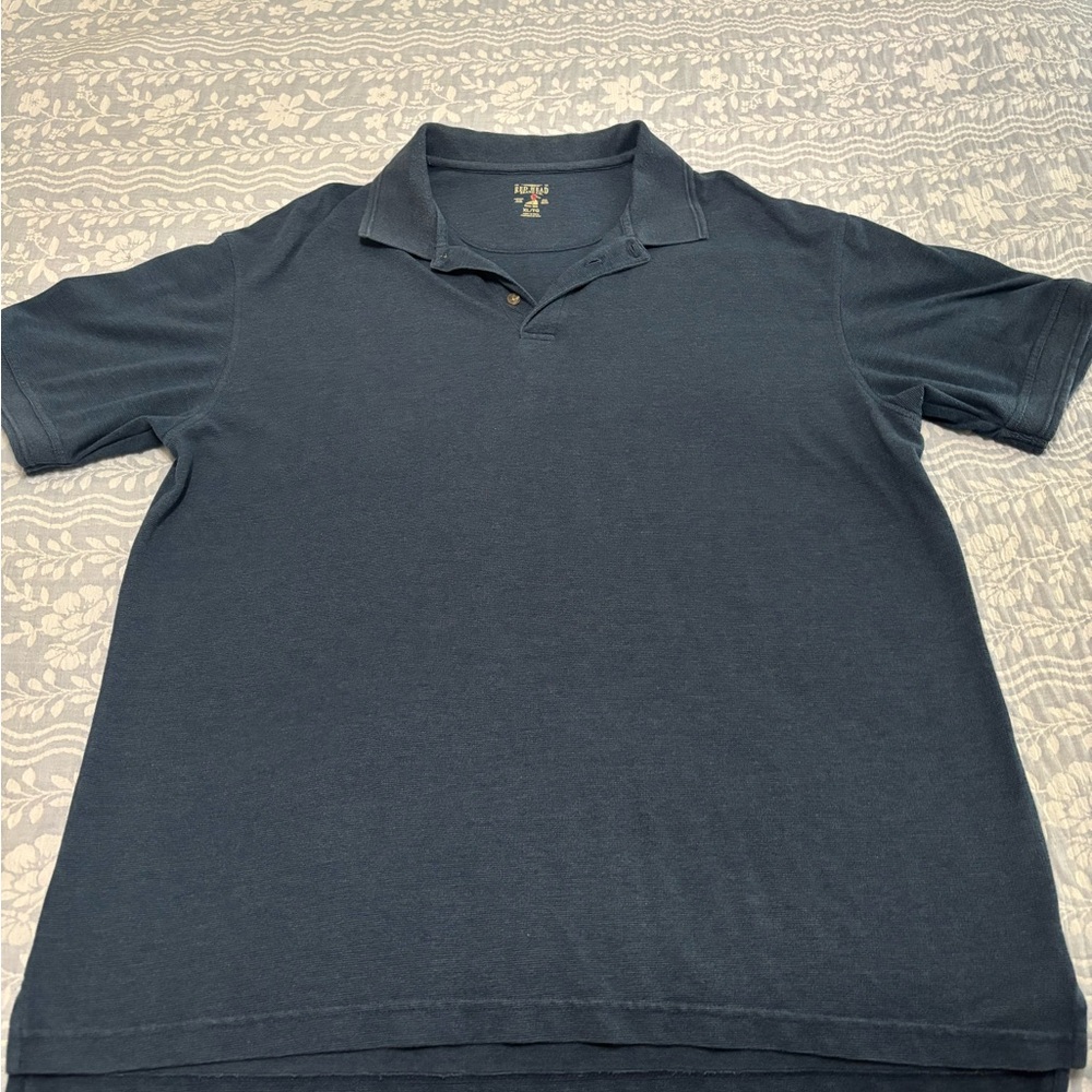 RedHead Blue Polo Shirt Classic Knit Design